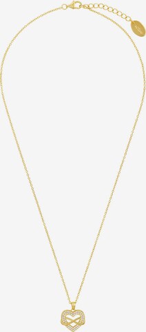 s.Oliver Necklace 'Infinity/Love' in Gold: front