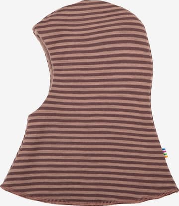 JOHA Beanie 'Schalmütze Merinowolle' in Red: front