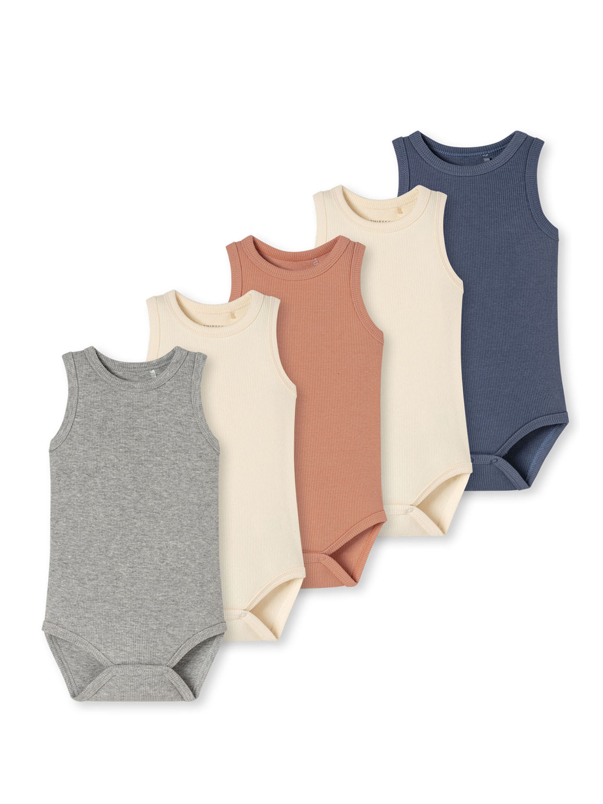 SCHIESSER Rompertje/body ' Double Rib ' in Blauw: voorkant