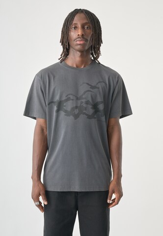 Cleptomanicx T-Shirt in Grau: Vorderseite