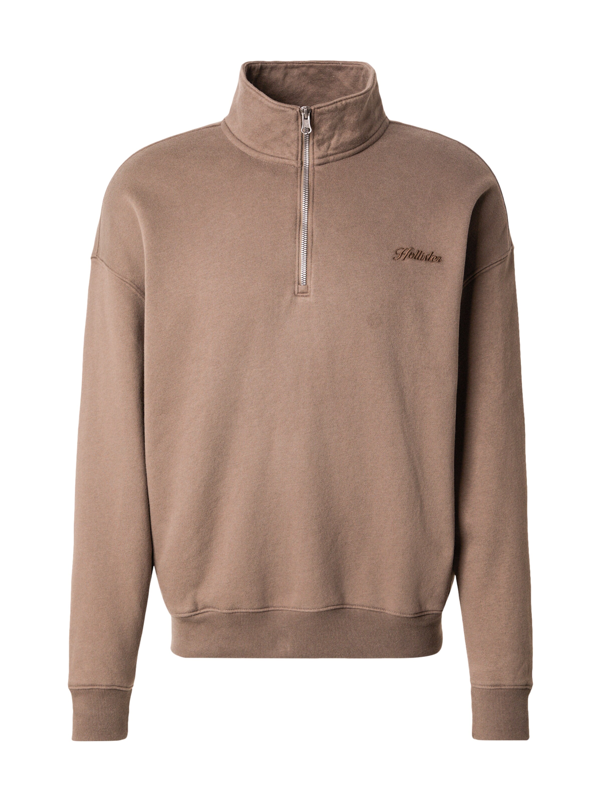 HOLLISTER Tréning póló - barna: elől