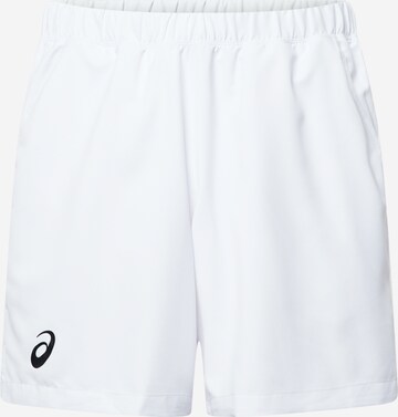 regular Pantaloni sportivi 'Court' di ASICS in bianco: frontale