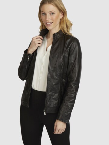 bugatti Lederjacke BULady-109 in Schwarz: Vorderseite