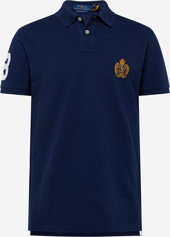 Tricou de la Polo Ralph Lauren pe albastru: față