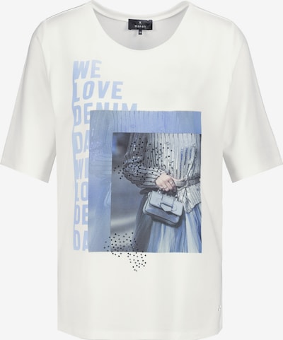 monari T-shirt en bleu clair / pierre / blanc, Vue avec produit