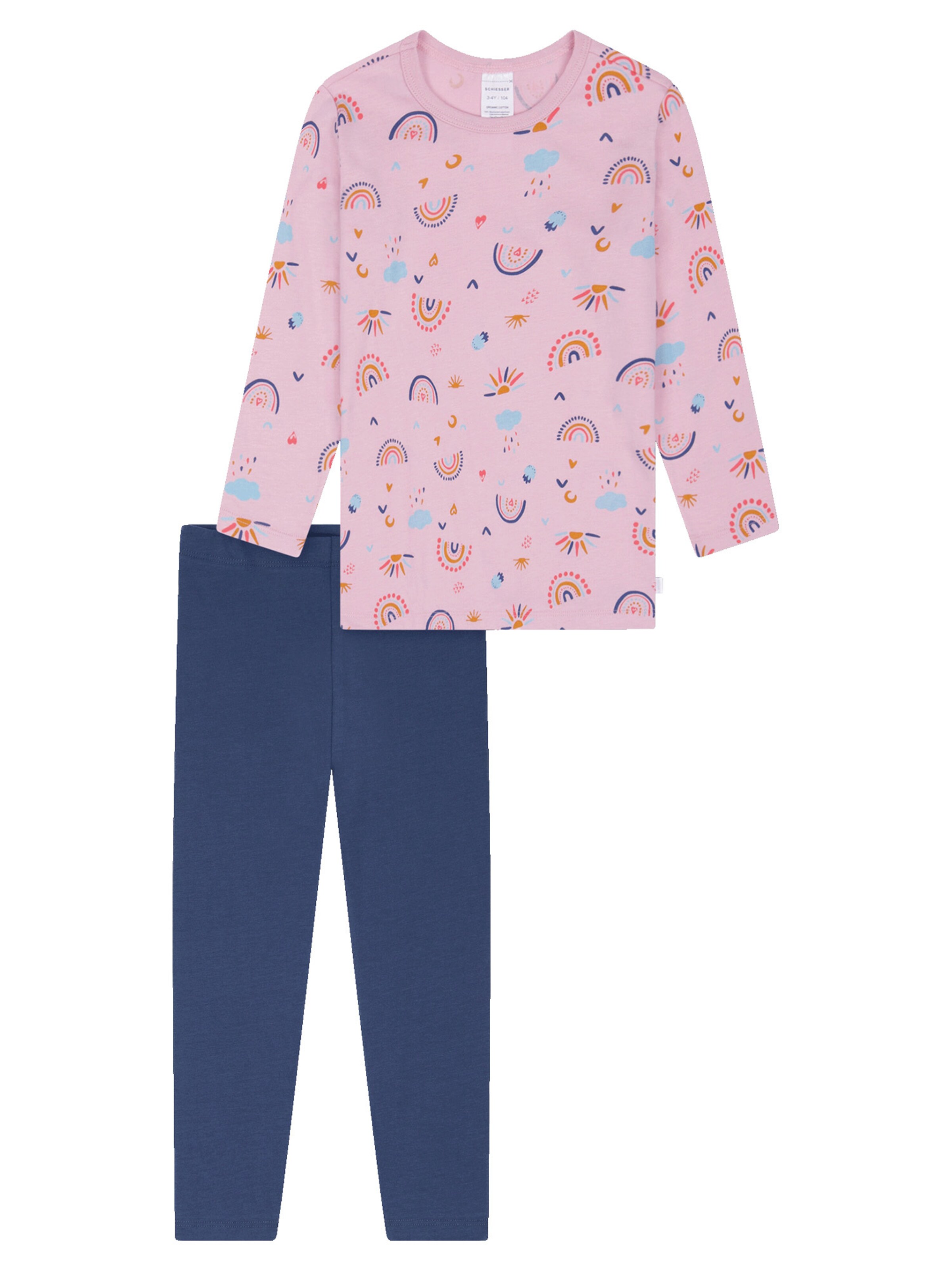 SCHIESSER Piżama 'Nightwear' w kolorze niebieski: przód