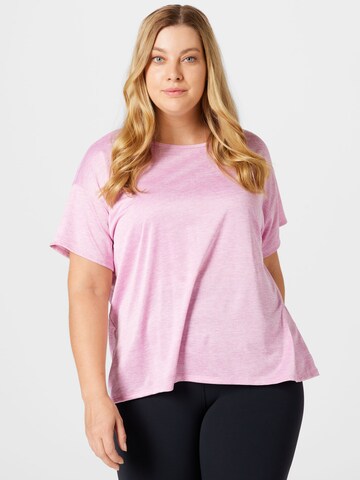 T-shirt fonctionnel UNDER ARMOUR en rose : devant