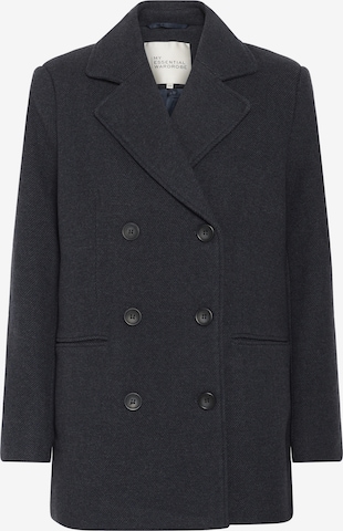 My Essential Wardrobe Tussenmantel 'FrannieMW' in Blauw: voorkant