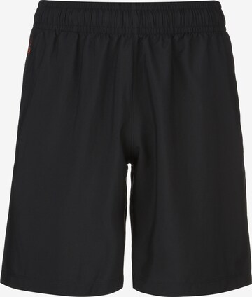 UNDER ARMOUR Regular Workout Pants in Black: front