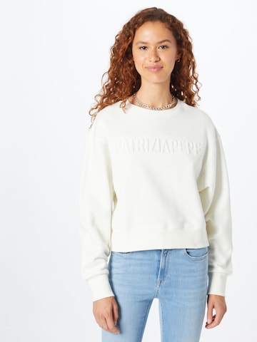 PATRIZIA PEPE Sweatshirt 'FELPA' in White: front