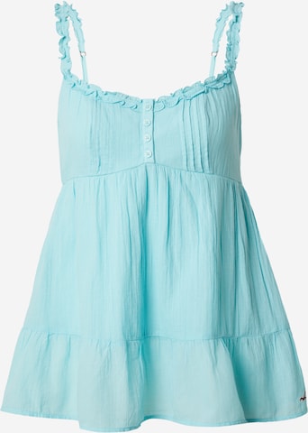 HOLLISTER Top w kolorze niebieski: przód