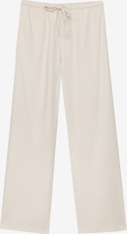 Pull&Bear Wide Leg Hose in Beige: predná strana