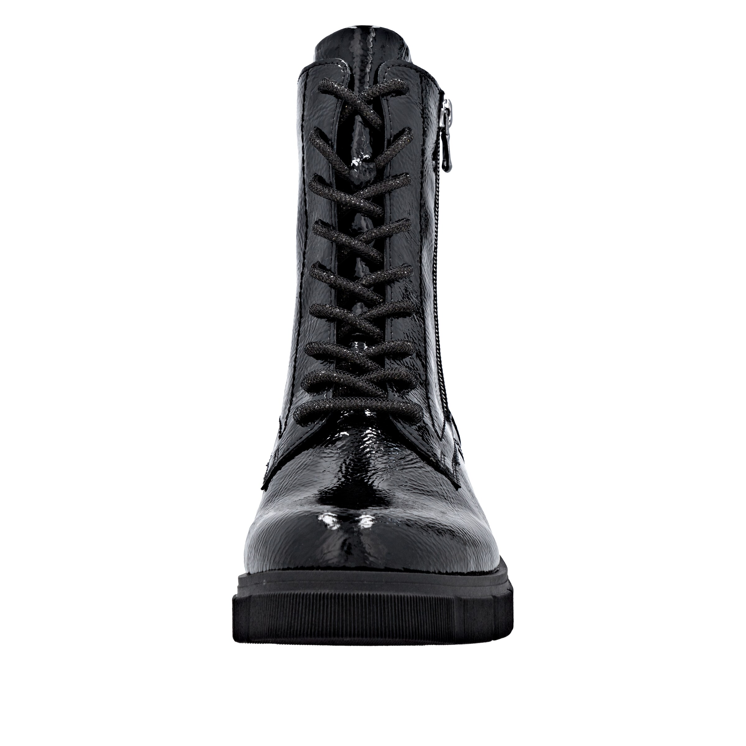 REMONTE Lace-Up Ankle Boots in Black