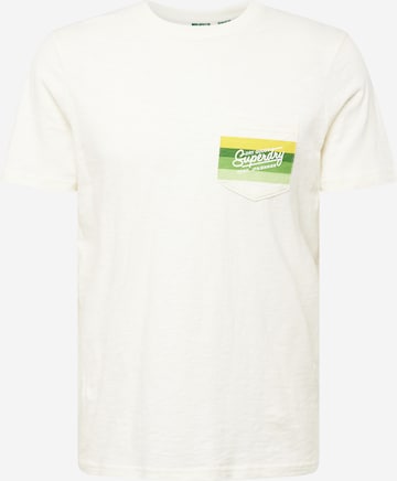 Superdry - Camiseta 'CALI' en blanco: frente