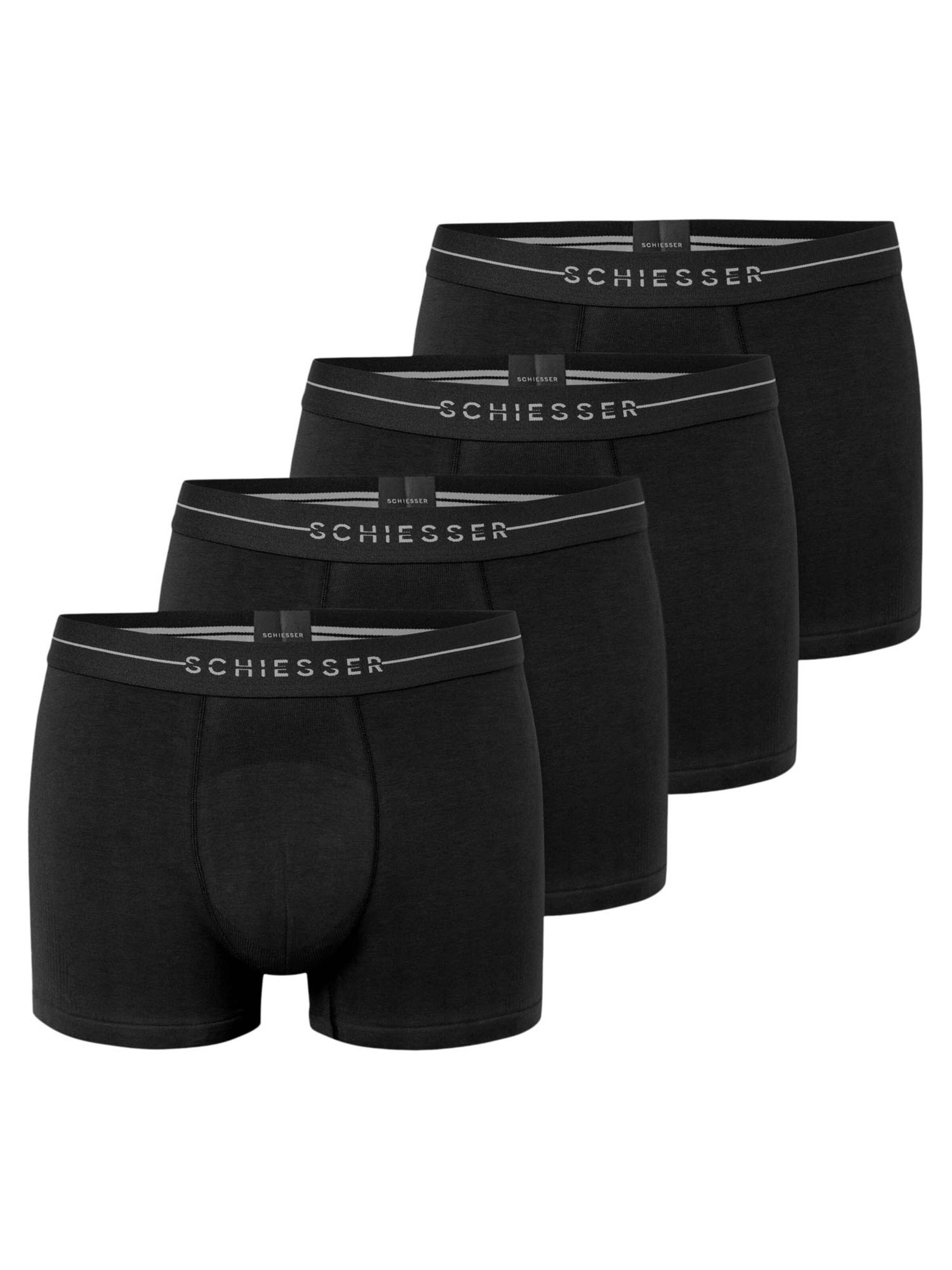 SCHIESSER Boxer shorts 'Cotton Flex' in Black: front