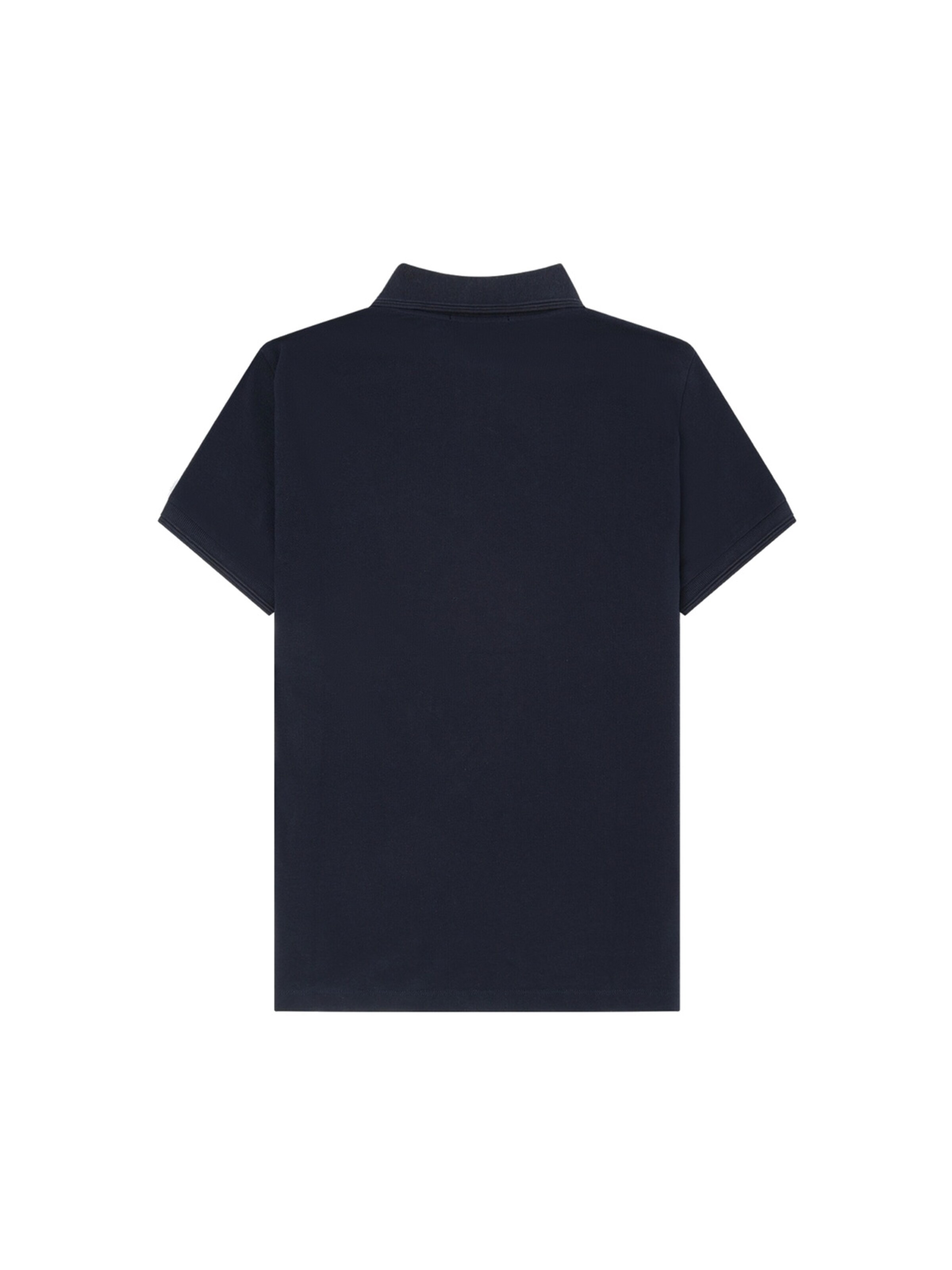 Laurent Vergne Shirt 'Hugo Cotton Pique Polo in Navy Blue' in Blue