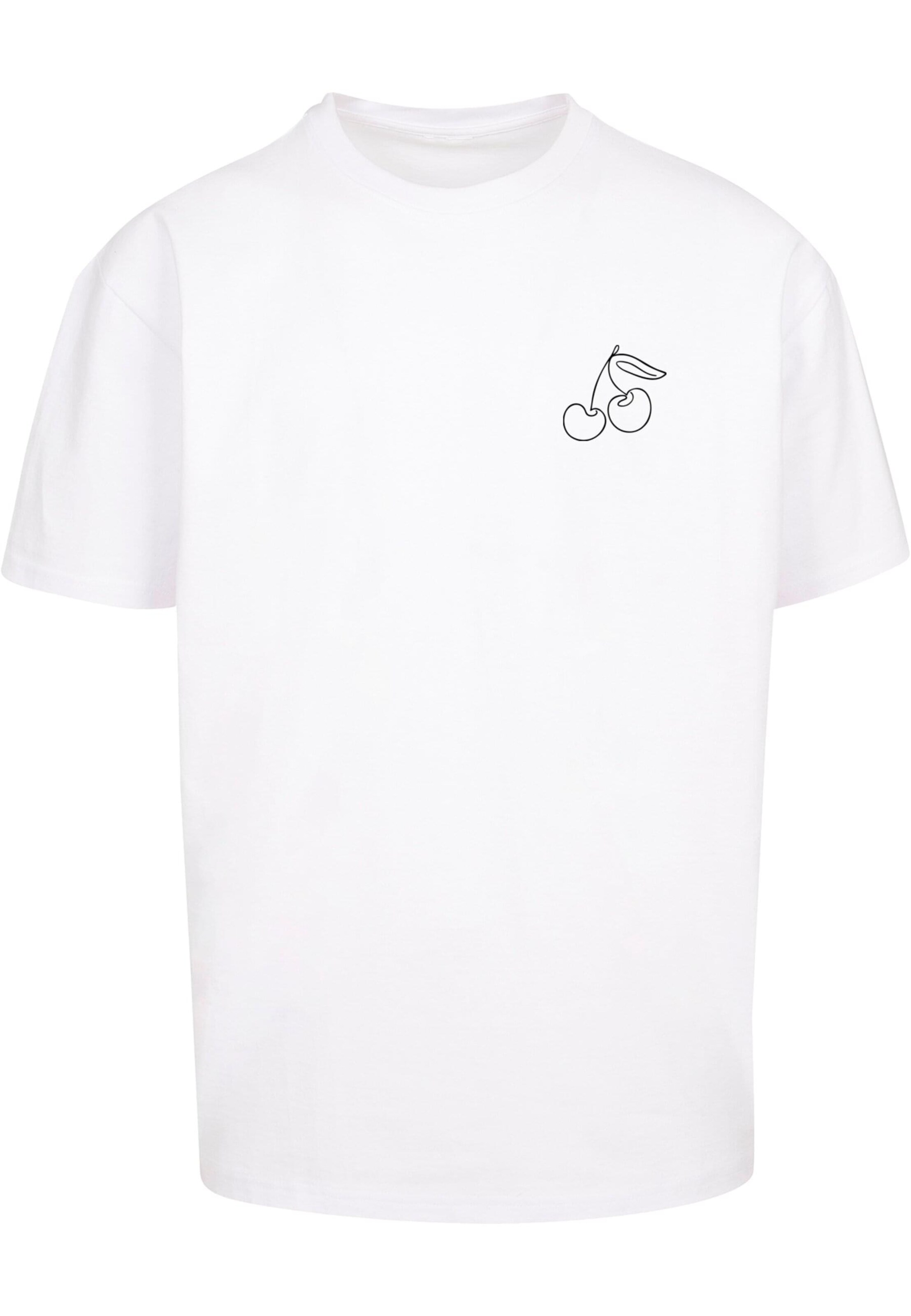 Merchcode Shirt 'Cherry' in White: front