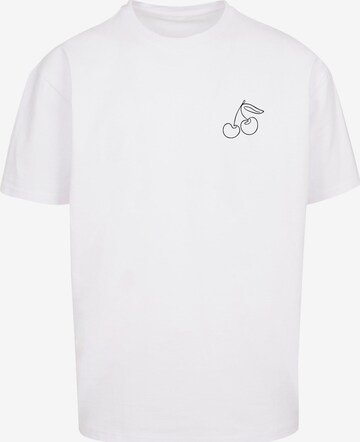 Maglietta 'Cherry' di Merchcode in bianco: frontale
