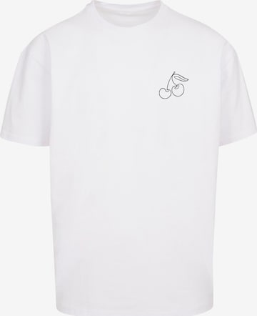 Merchcode Shirt 'Cherry' in White: front