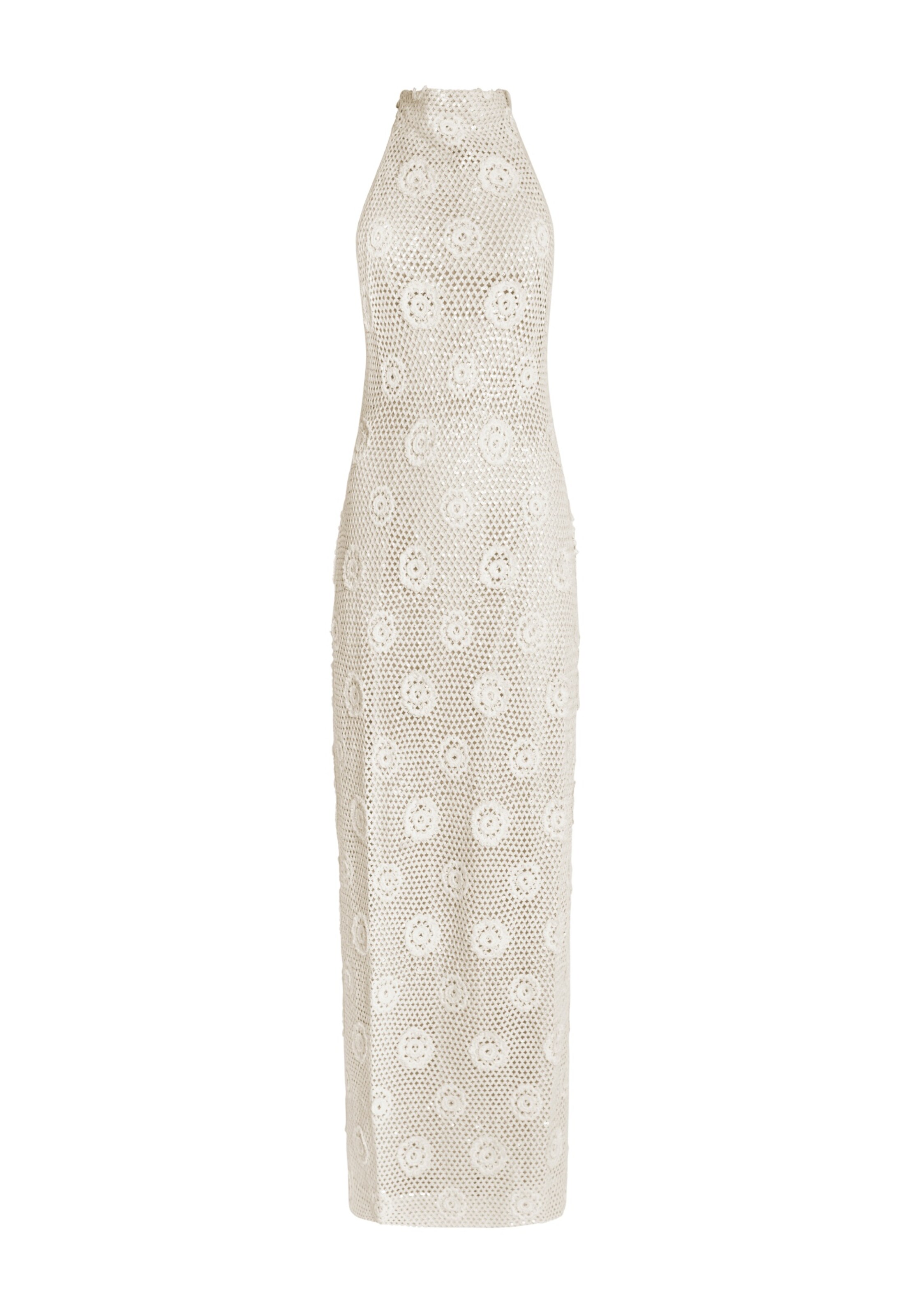 OW Collection Gebreide jurk 'Collette' in XS in de kleur Sand, Productweergave