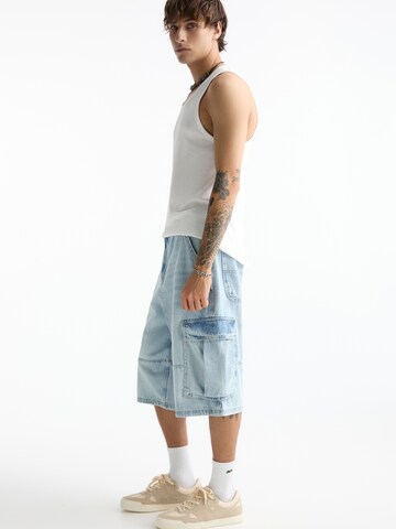 Loosefit Jeans cargo di Pull&Bear in blu