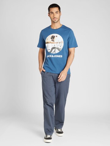 Tricou 'NAVIN' de la JACK & JONES pe albastru