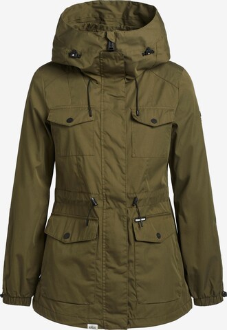 khujo Between-seasons parka 'ELST' in Green: front