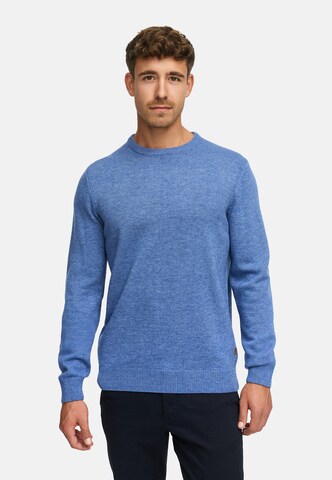 INDICODE JEANS Trui 'INMargous' in Blauw: voorkant