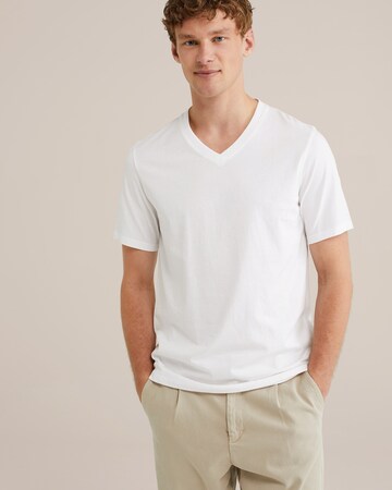 T-Shirt WE Fashion en blanc : devant
