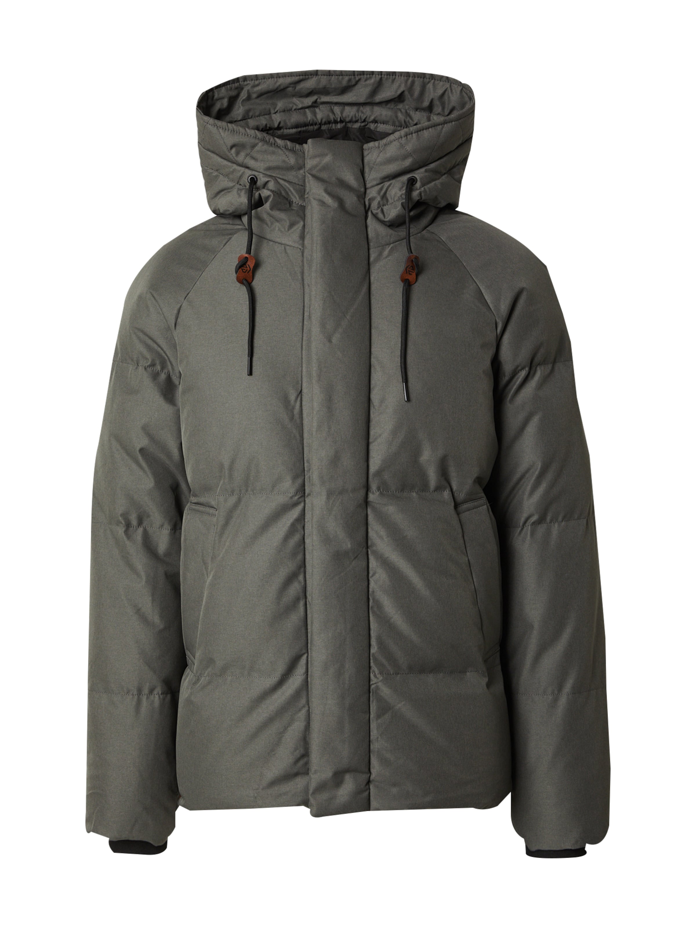 INDICODE JEANS Winter Jacket 'Nilu' in Green: front