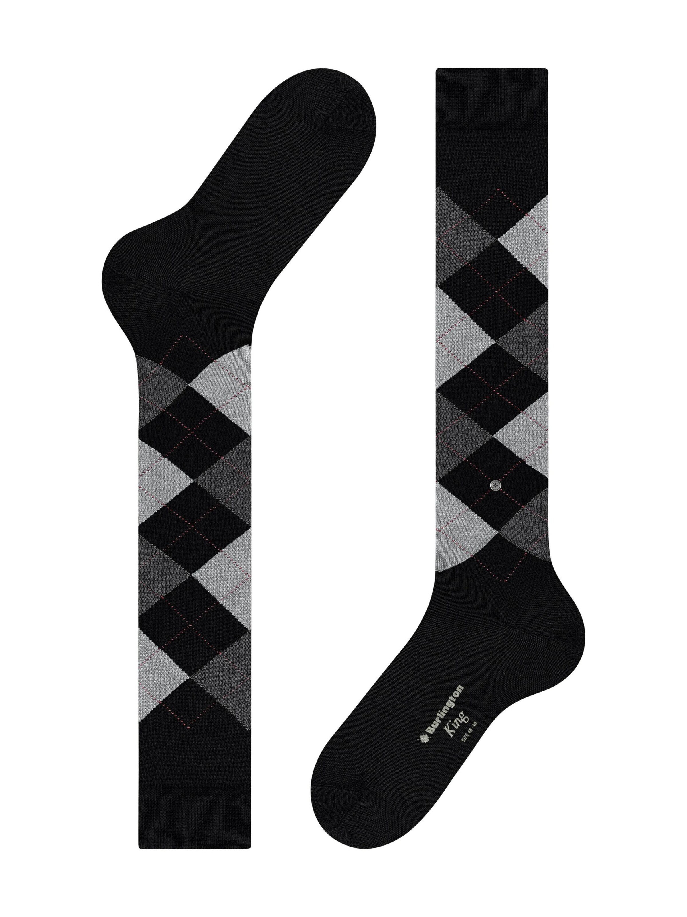 BURLINGTON Kniestrümpfe 'King'‌‌ in Schwarz