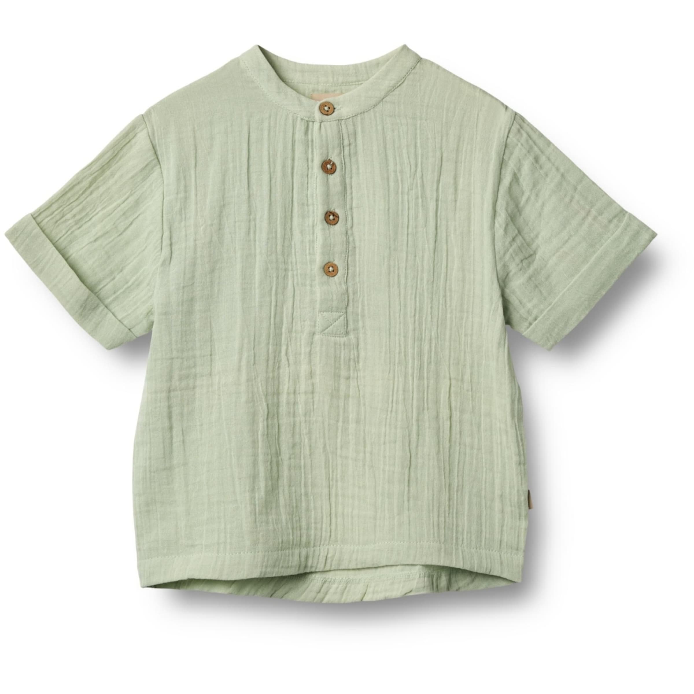 WHEAT Comfort fit Button Up Shirt in Green: front