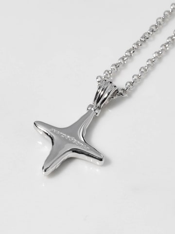 warpedsense Necklace 'Molten Star' in Silver