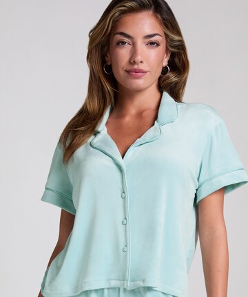 Hunkemöller Slaapshirt in Blauw: voorkant