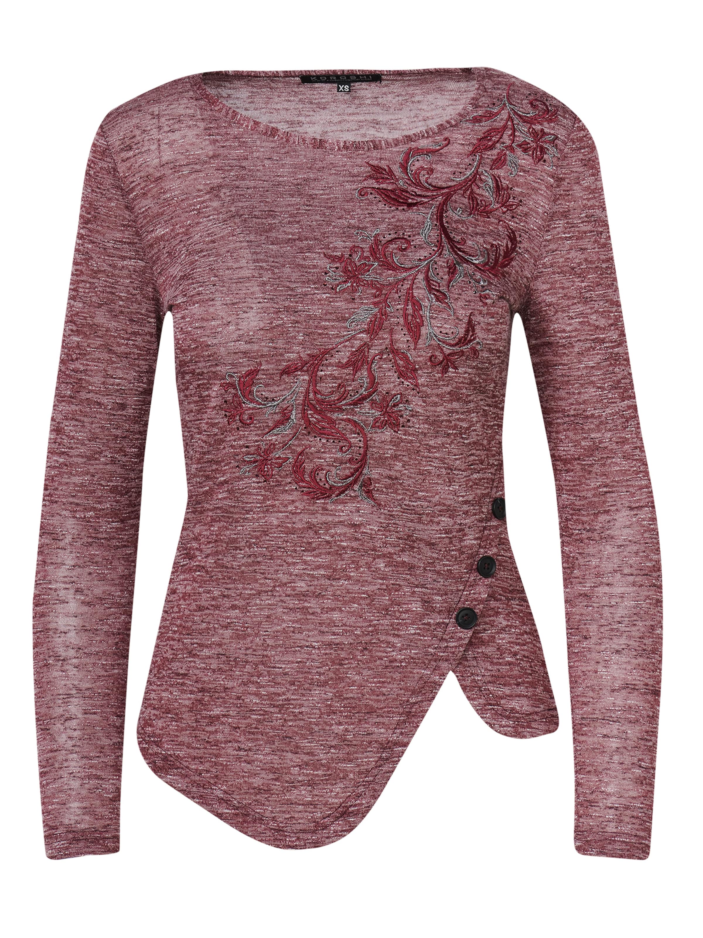 KOROSHI Tričko - Červená: predná strana