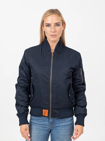 Bombers Between-season jacket in Blue: front