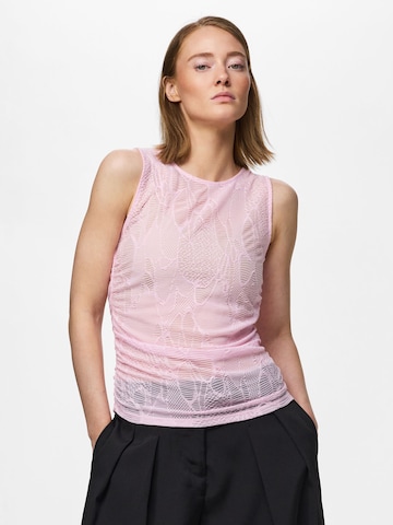 PIECES Top in Pink: Vorderseite