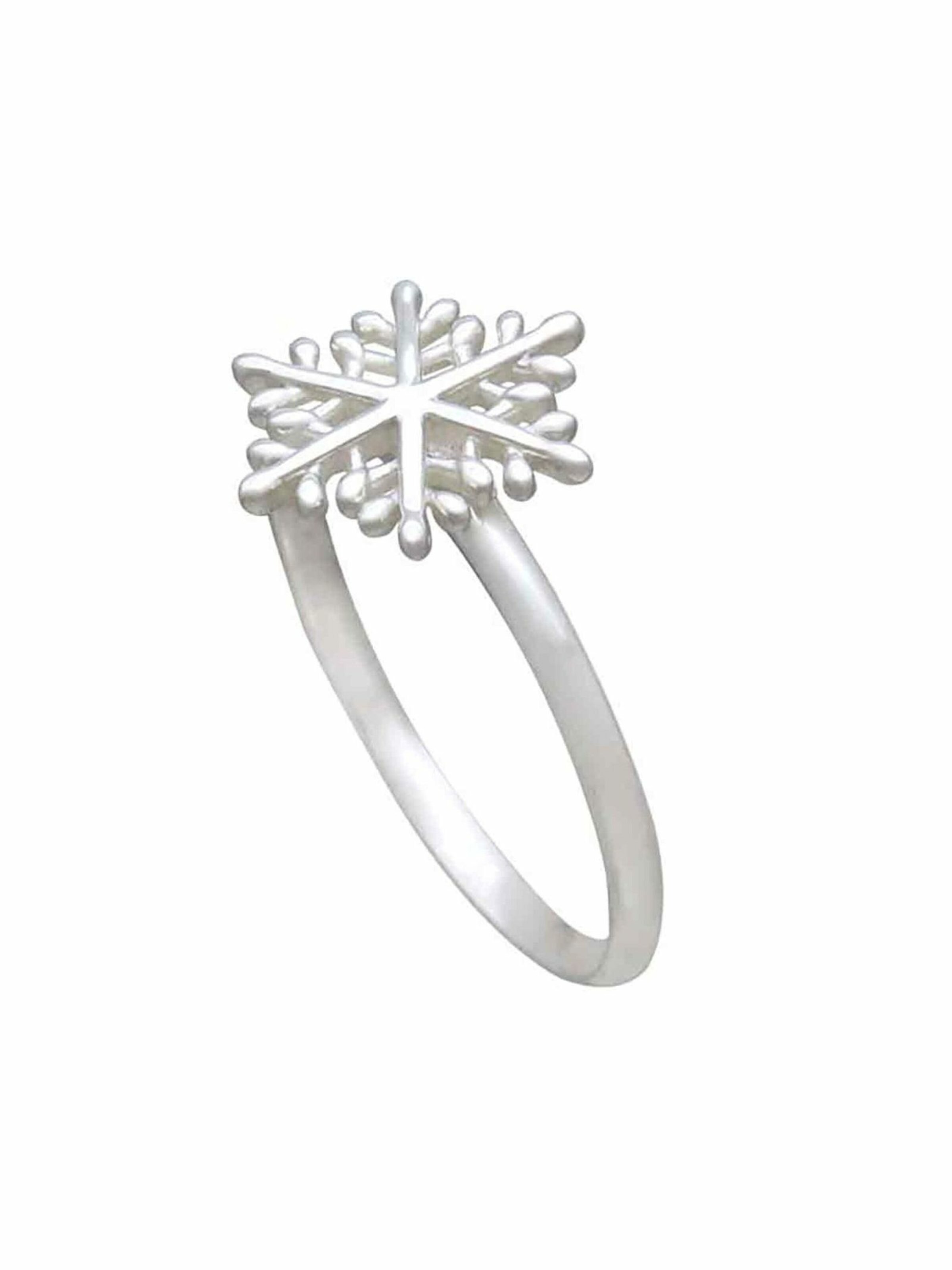 Gemshine Ring 'SCHNEEFLOCKE' in Silver