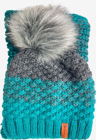 Kumixi Beanie 'Set: Mütze & Loop Schal' in Green: front