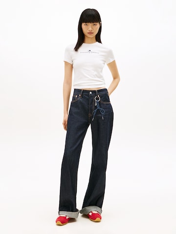 Tommy Jeans Tričko 'ESS' - Biela