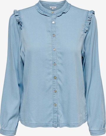 ONLY Blouse 'LUKA' in Blauw: voorkant