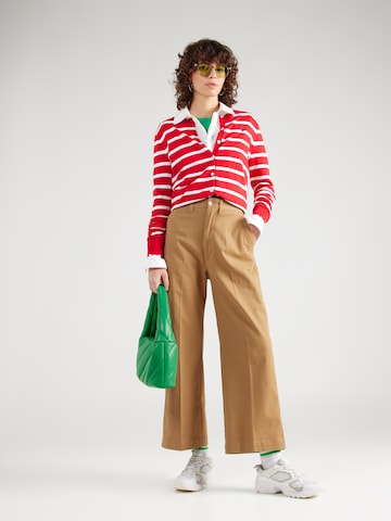 Wide leg Pantaloni con piega frontale di Polo Ralph Lauren in verde