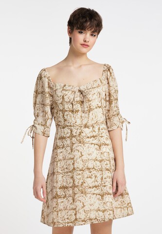 myMo ROCKS Dress in Beige: front