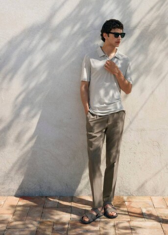 MANGO MAN Poloshirt 'Amberes' in Grau