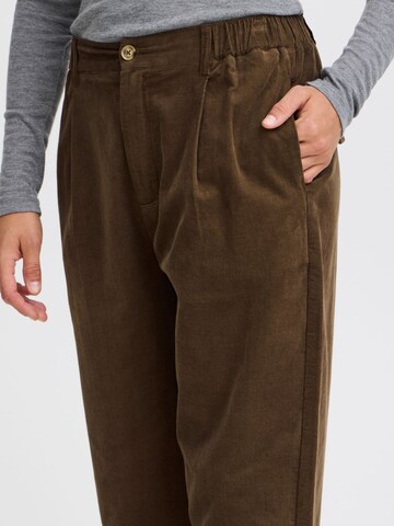 Fransa Loosefit Chinohose 'CORY' in Braun