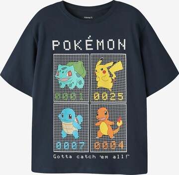 NAME IT Shirts 'NKMJIS POKEMON' i blå: forside