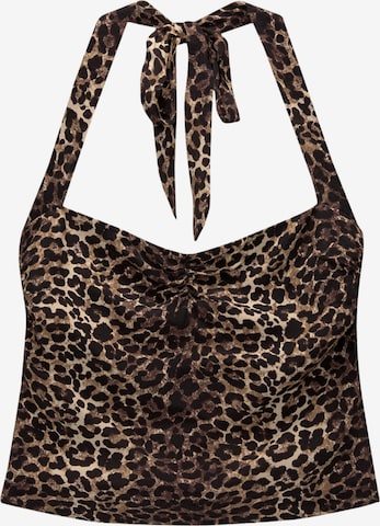 Top di Pull&Bear in marrone: frontale