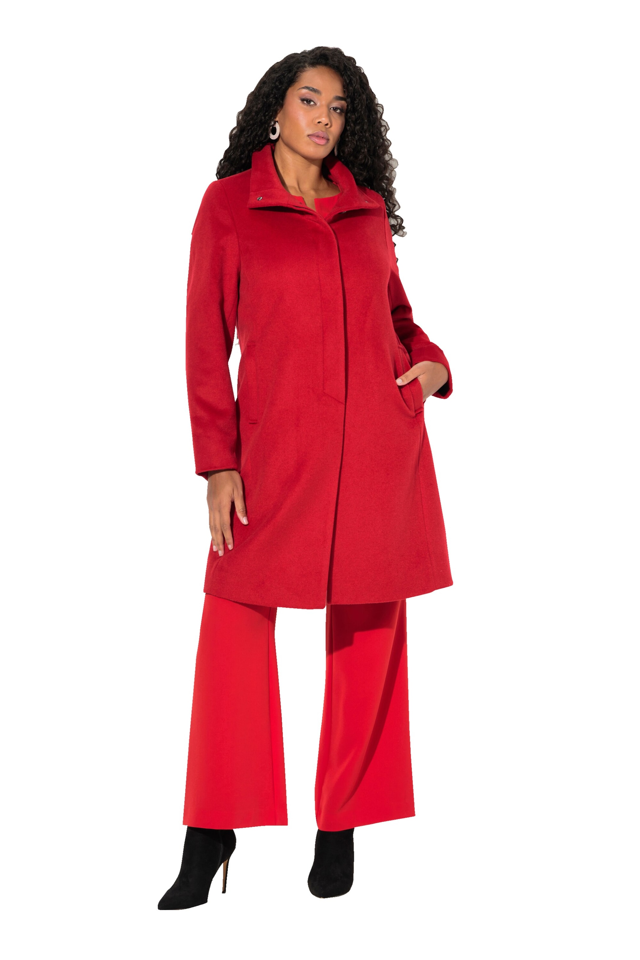 Ulla Popken Wintermantel in Rot