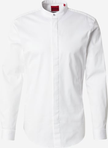 HUGORegular Fit Košulja 'Kaleb' - bijela boja: prednji dio