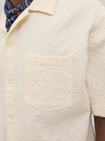 JACK & JONES Comfort fit Button Up Shirt in White